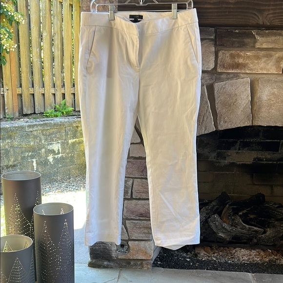 J Crew Campbell White Pants 10 - Picture 2 of 7